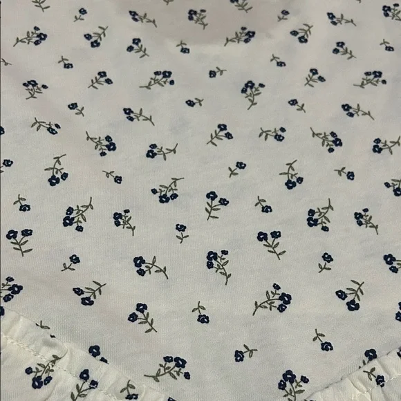 The Children's Place White Dress with Navy Floral Print - Picture 2 of 5